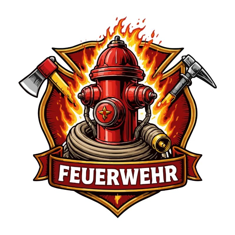 Fire Brigade Fire Hydrant Emblem