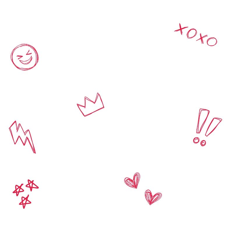 Heart Crown Doodle Pop Art