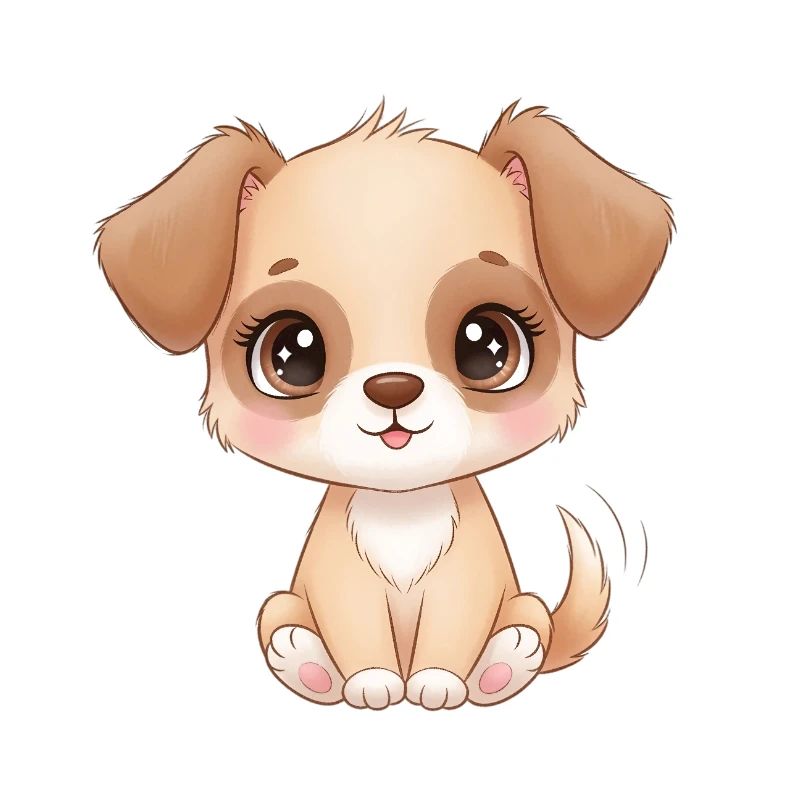 Charme de chiot mignon