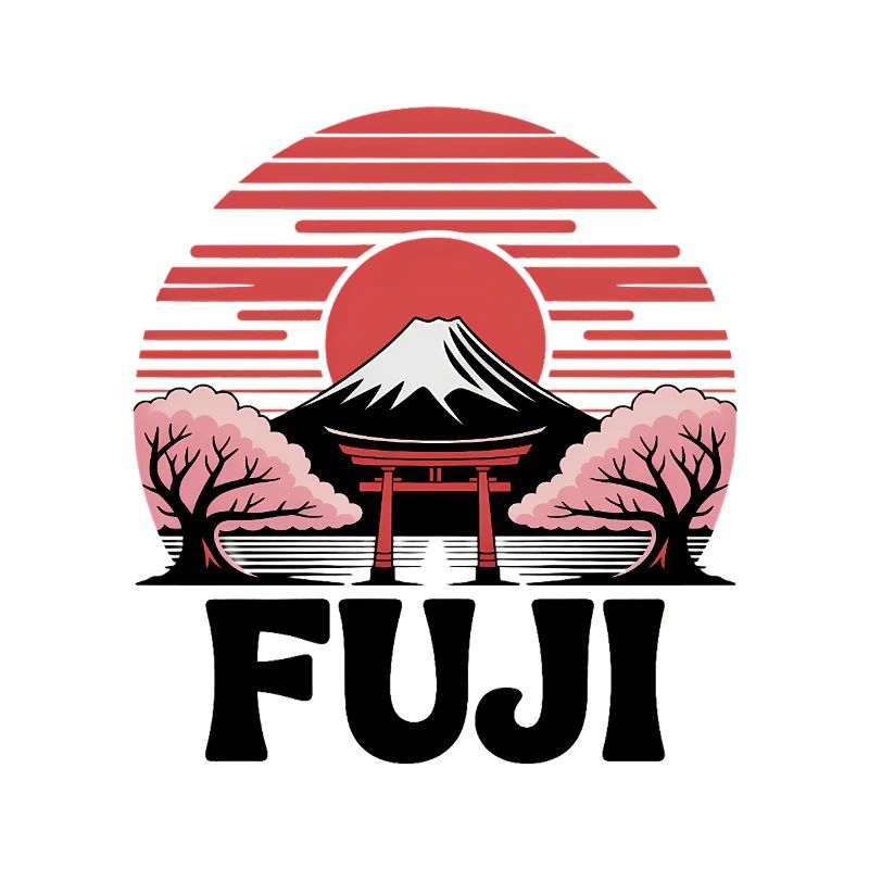 Fuji Torii Sakura in der Sonne