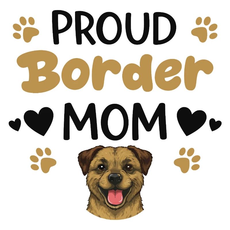 Stolze Border Mutter, Border Terrier