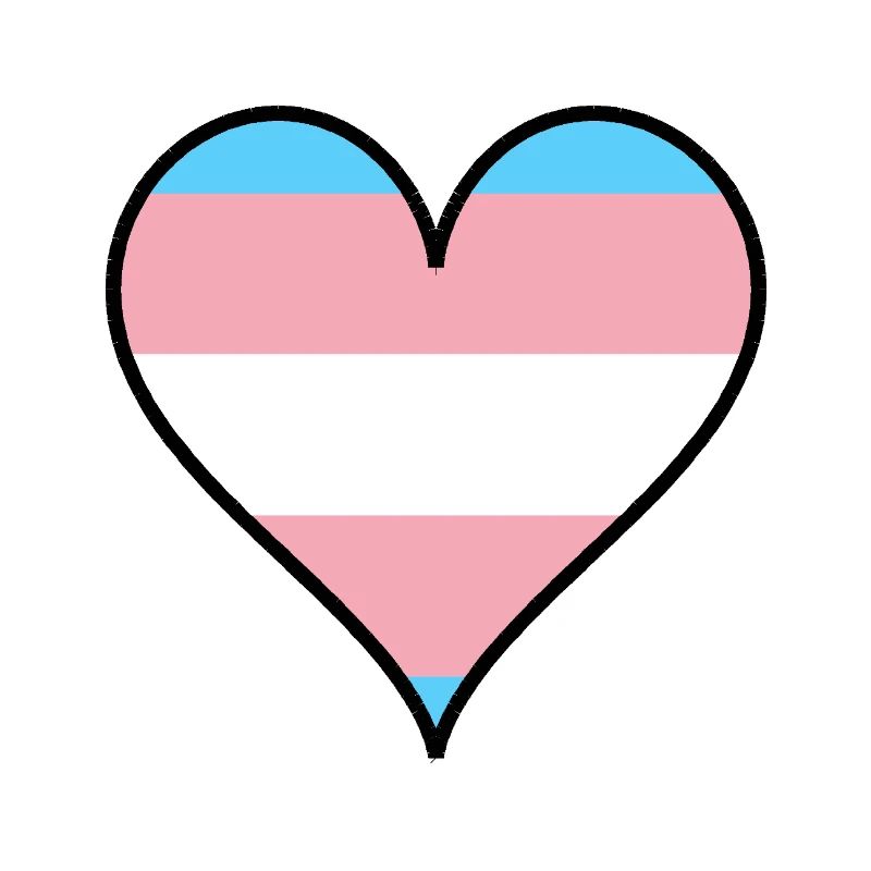 Trans Pride Heart