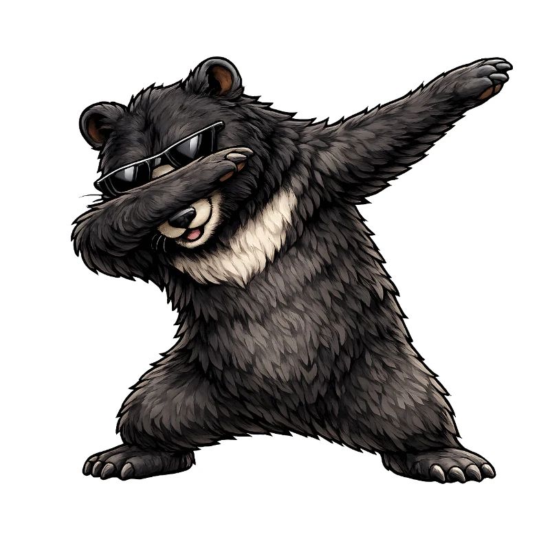 Dabbing Black Bear