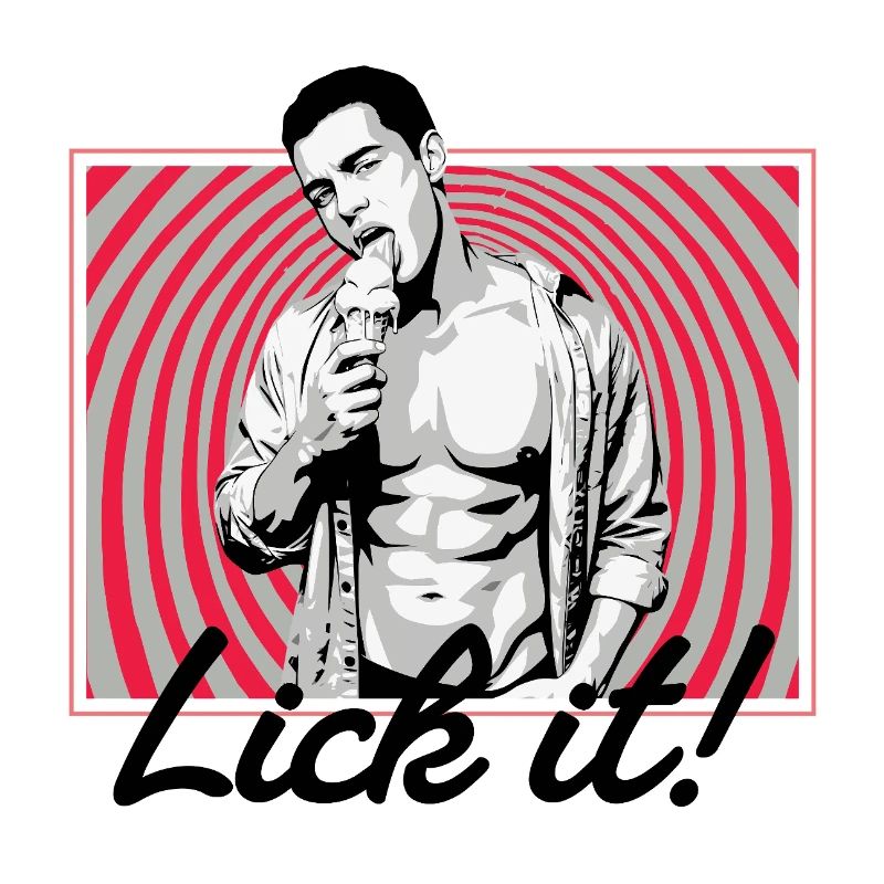 Retro Pop Art: Eiscreme Pose