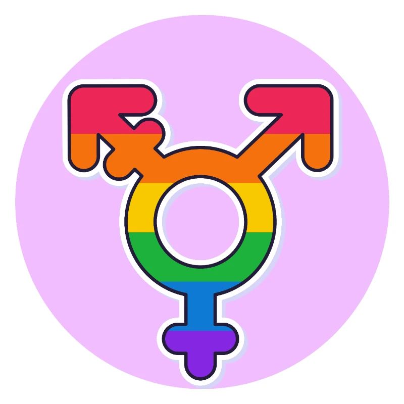 Transgender Pride Regenbogen Symbol