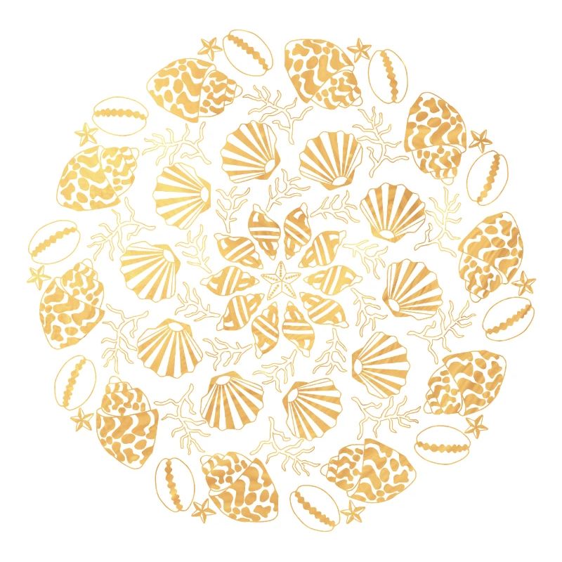 Shell Mandala - gold