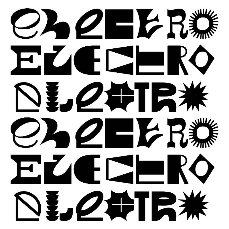Conception de logo typographique de musique électro