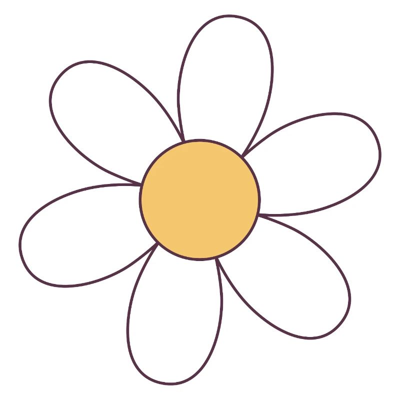 Joyeuse fleur de dessin animé Daisy