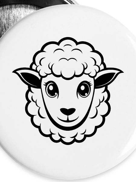 Cute sheep face
