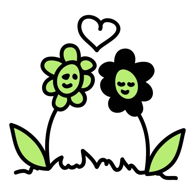 Fleurs dans l'amour