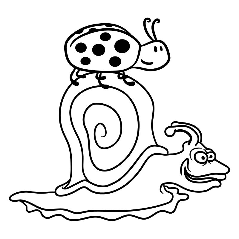 riding transport ladybug points snail schl