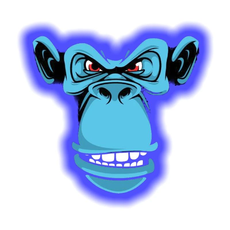 Blauer Affe