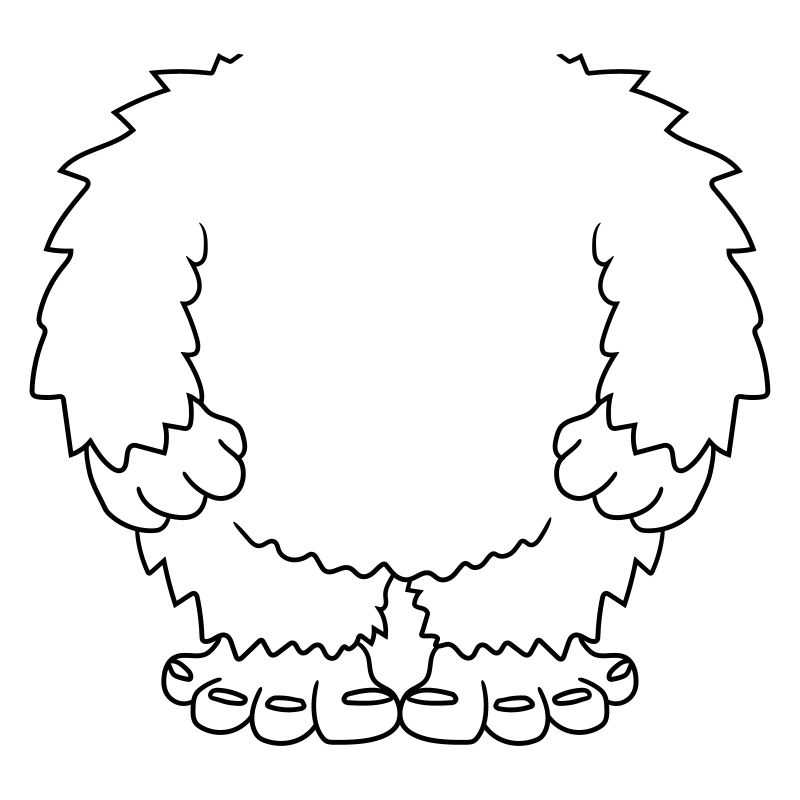 disguise halloween yeti kostuem without head koerp