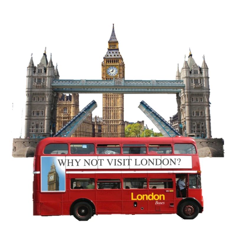 Collage de monuments de Londres