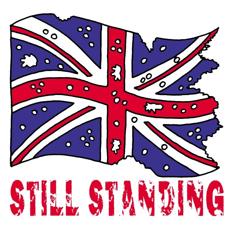 Drapeau anglais déchiré