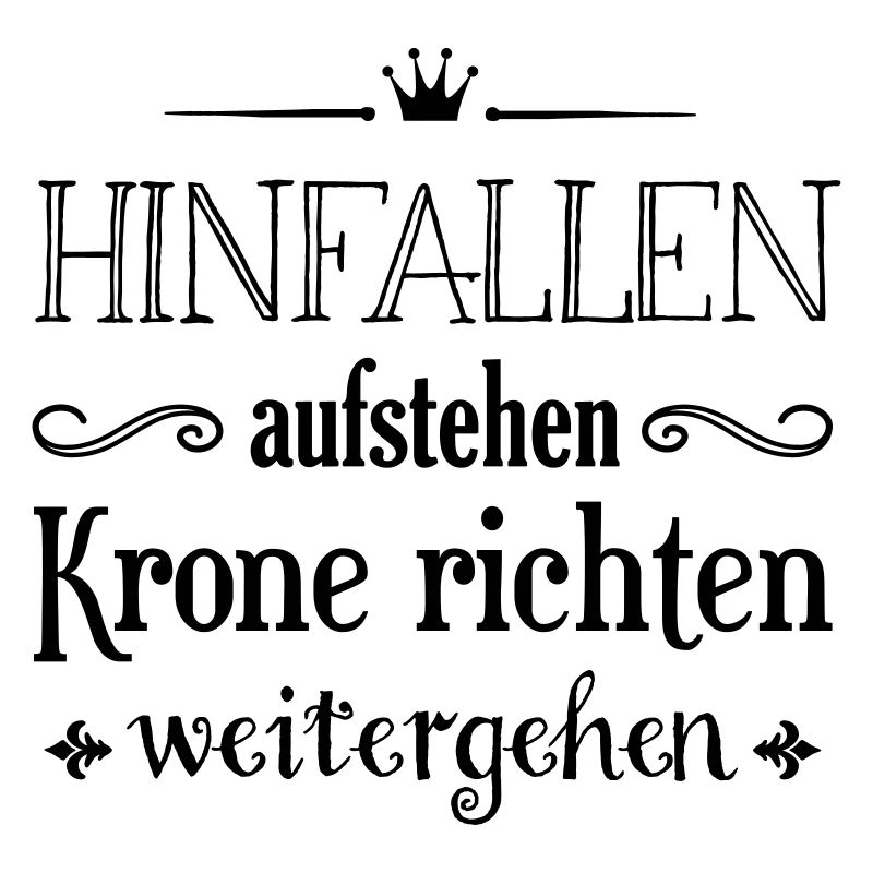 Krone richten schwarz