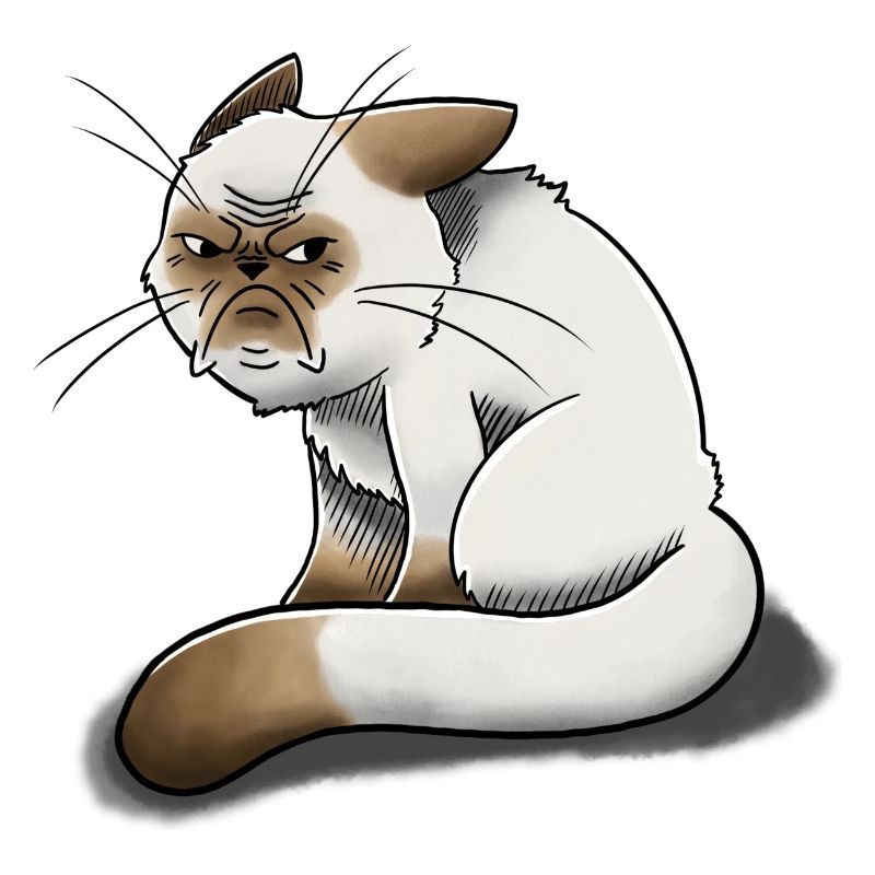 Chat grognon