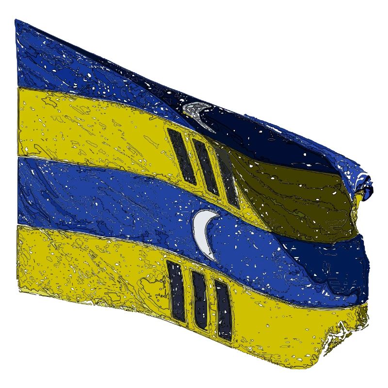 Drapeau Amelander - Drapeau d’Ameland