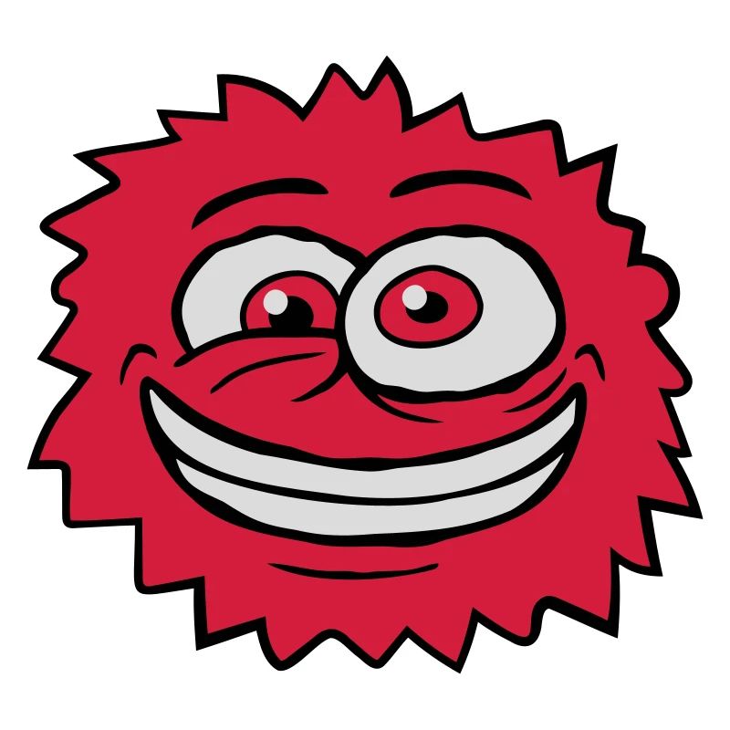 Monster Crazy Comic Face