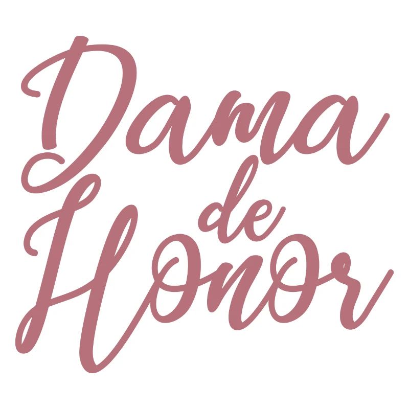 Dama de Honor Bridesmaid Team Bride Wedding Gift