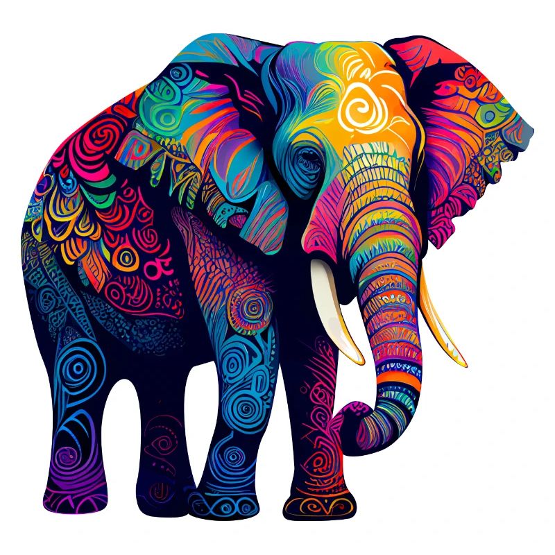 Bunter Elefant
