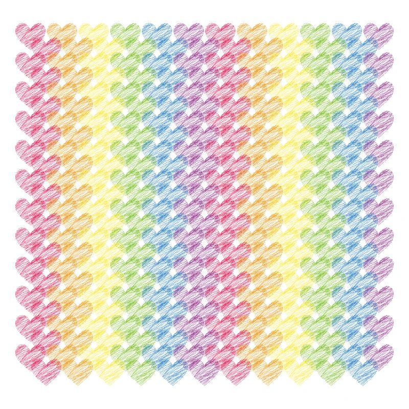 Pride Herzen Regenbogenfahne Regenbogen