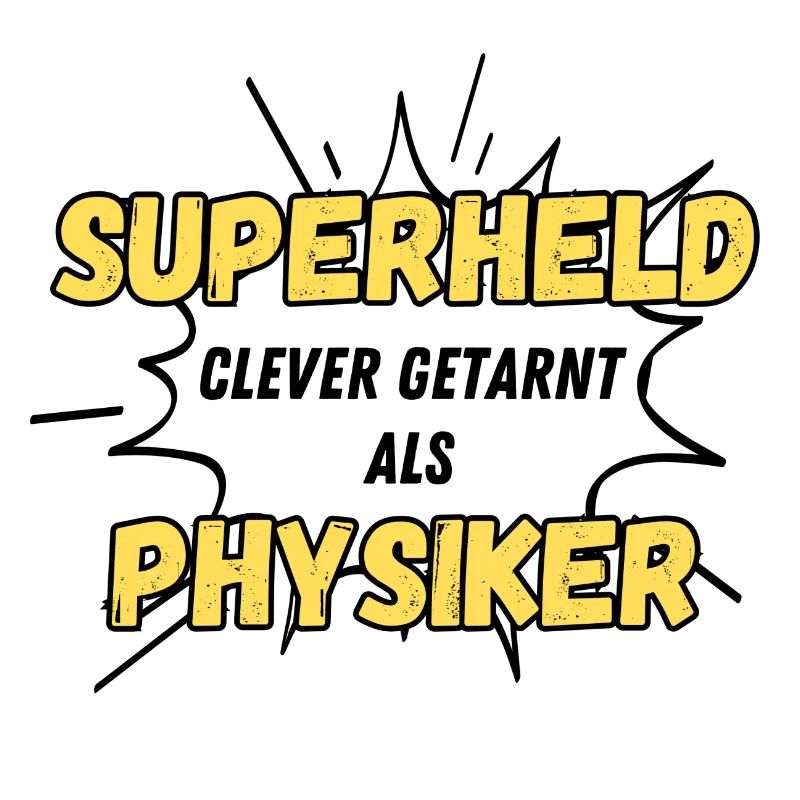 Superheld clever getarnt als Physiker
