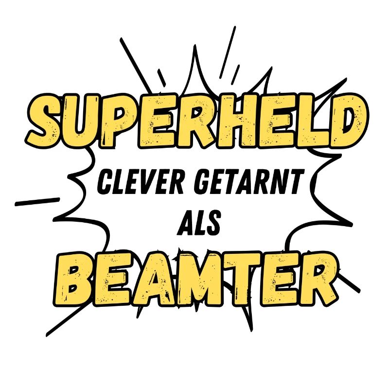 Superheld clever getarnt als Beamter