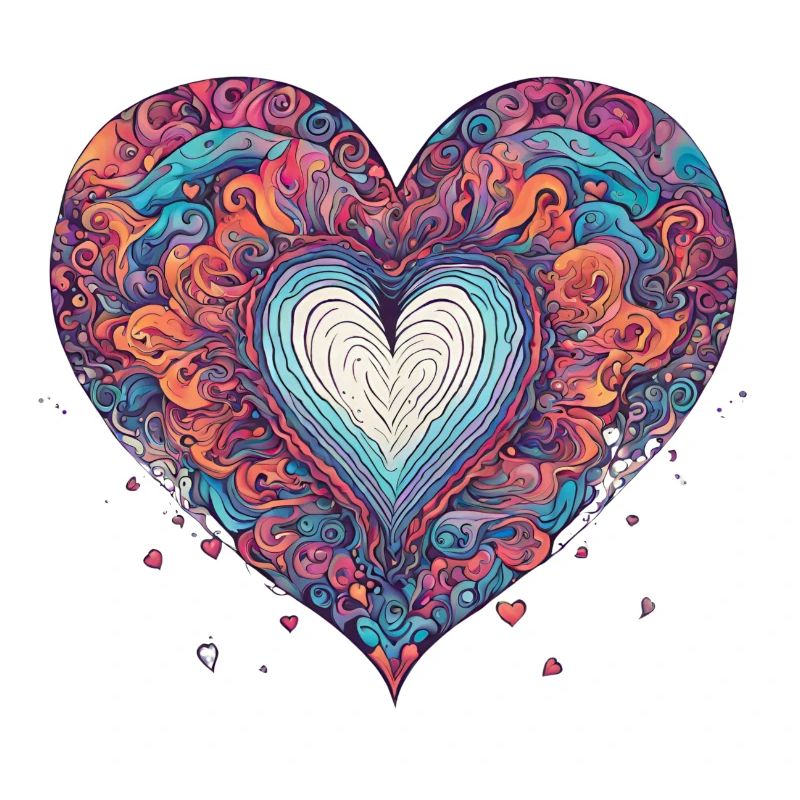 Heart psychedelic