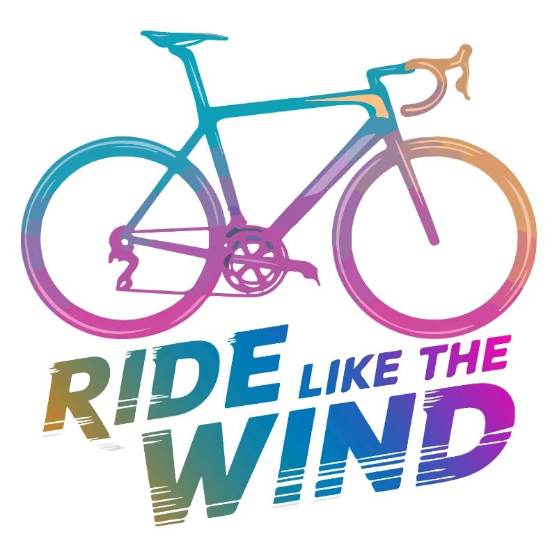 Gradient Bicycle Ride Graphic