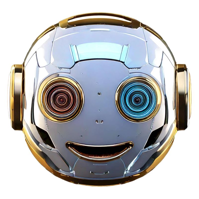 Robot head for all sci-fi and technology lovers