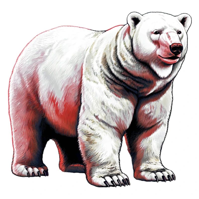 White polar bear