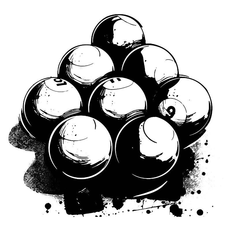 Dessin de billard