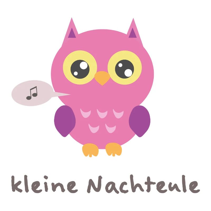 Kuschelige Eule mit Singender Note
