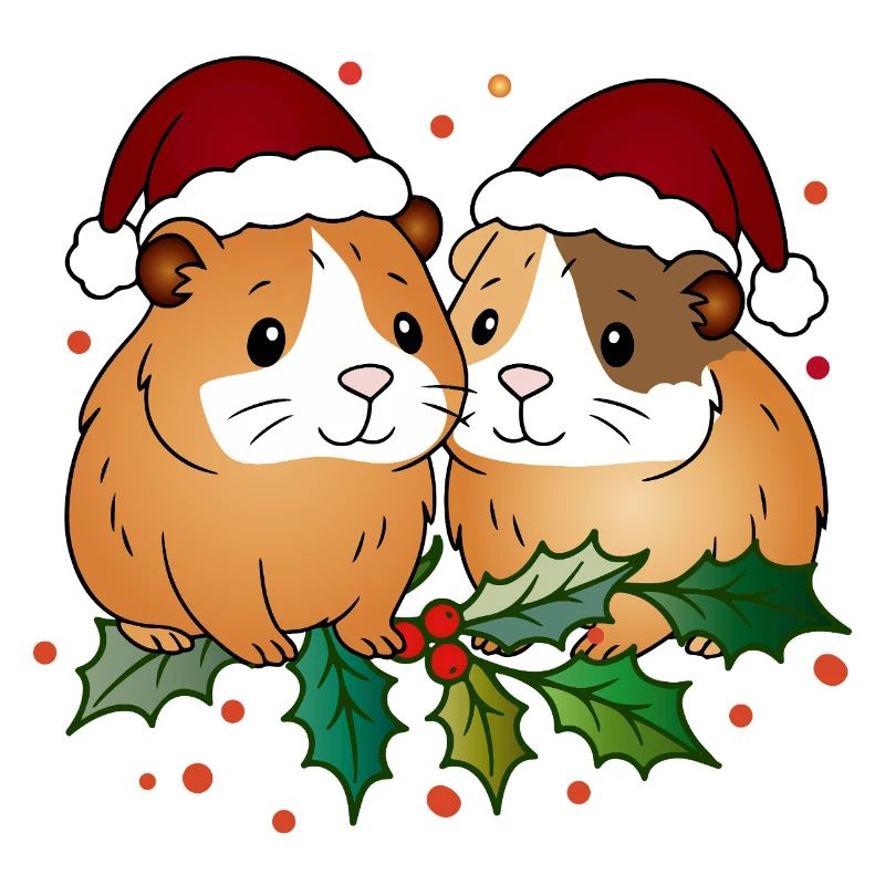 Duo cochon d’Inde moche de Noël