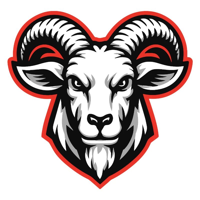 Bold Goat Head Emblem