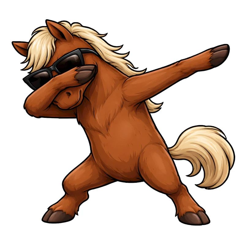 Dabbing Pferd
