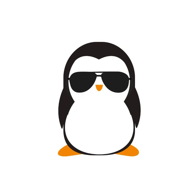 Cooler Pinguin mit Sonnenbrille