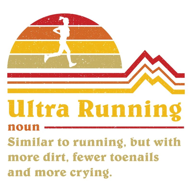 Coureur de trail ultra ultra-course de définition drôle