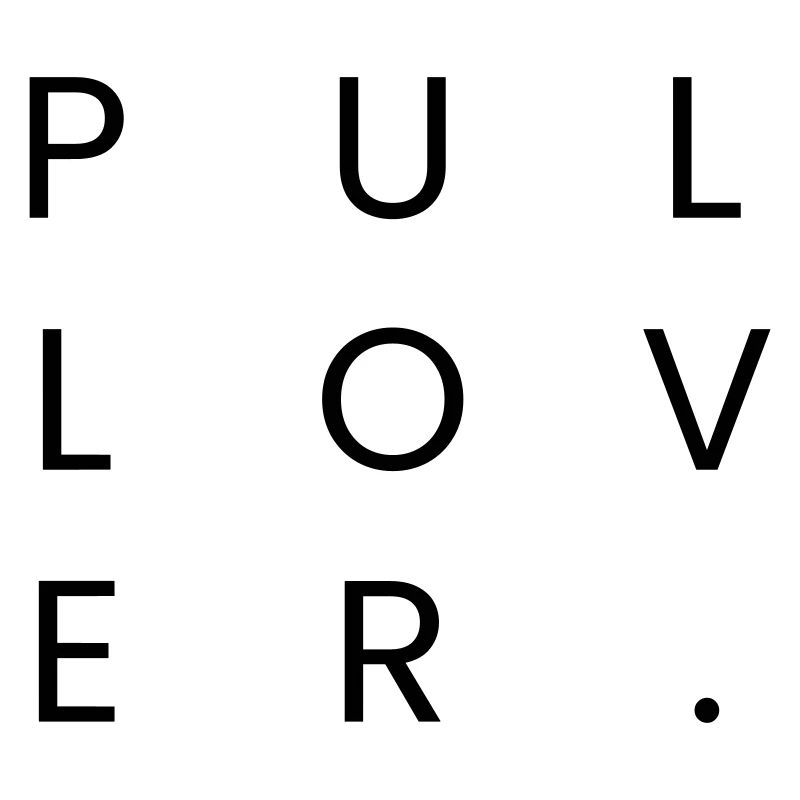 Pullover. Wort Schriftzug Quadrat Minimalistisch