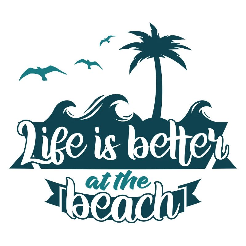 Das Leben ist am Strand schöner