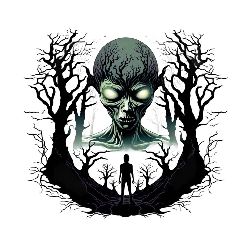 Step Into A Moonlit Forest Enigma In Sinister Glow
