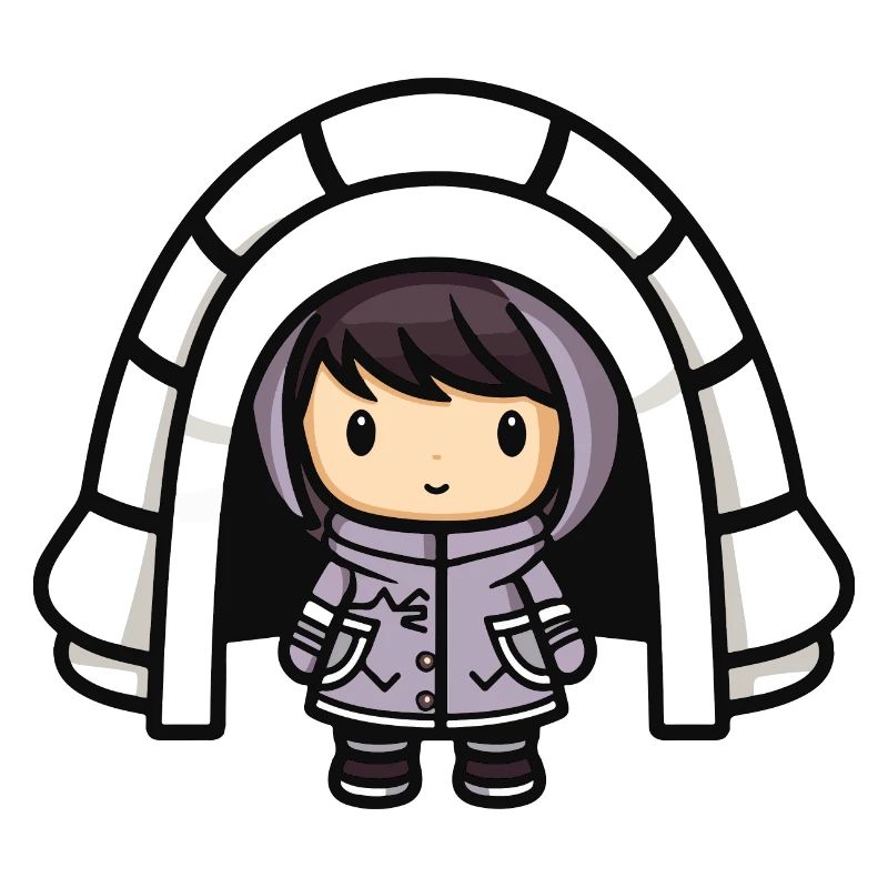 Winter Eskimo Igloo Comic