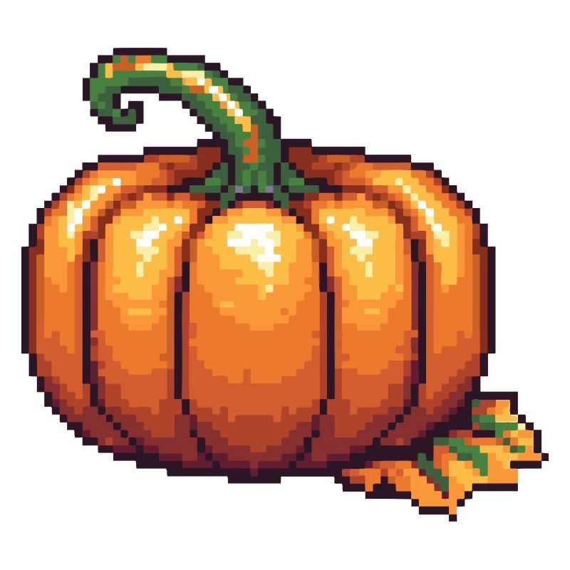 Pumpkin Pixel Icon