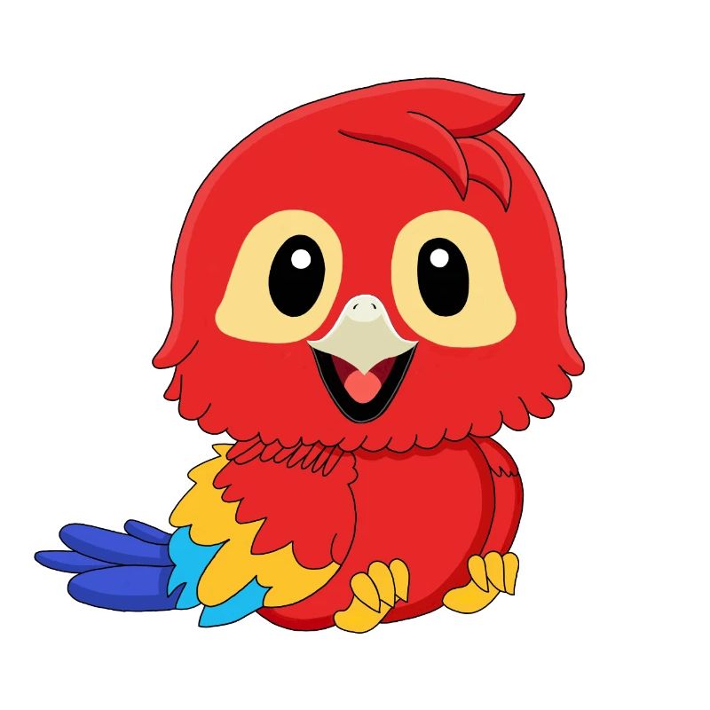 Parrot Red Macaw