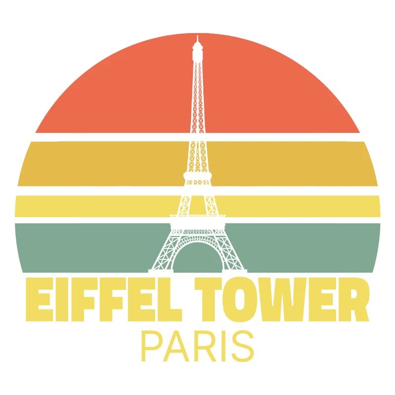Eiffelturm Paris Retro Silhouette