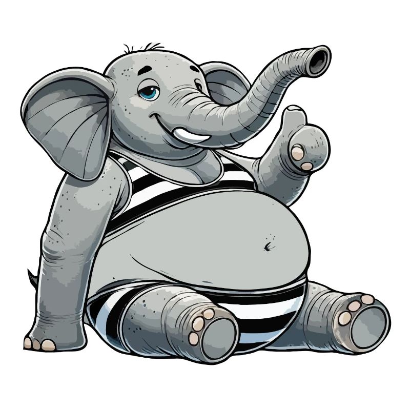 Eléphant en bikini