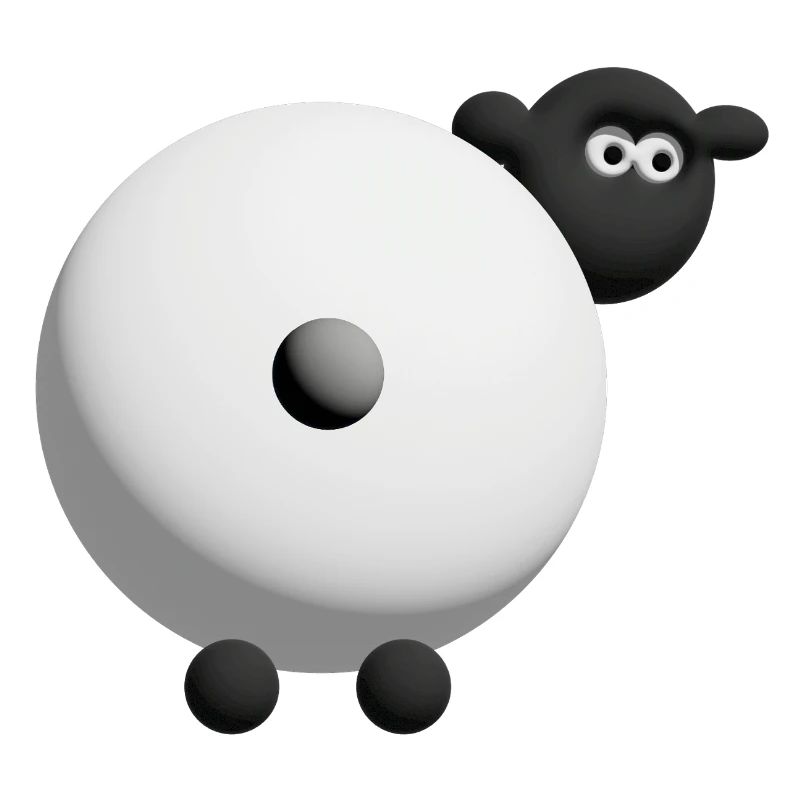 Conception de câlins 3D de mouton