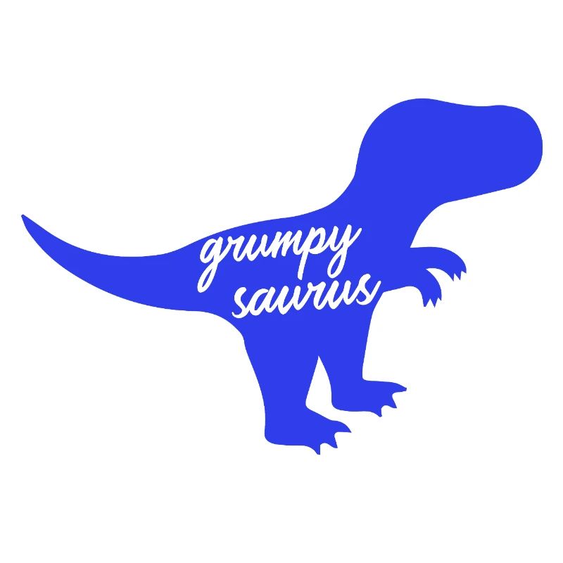 Grumpysaurus Funny Blue T-Rex Dinosaur