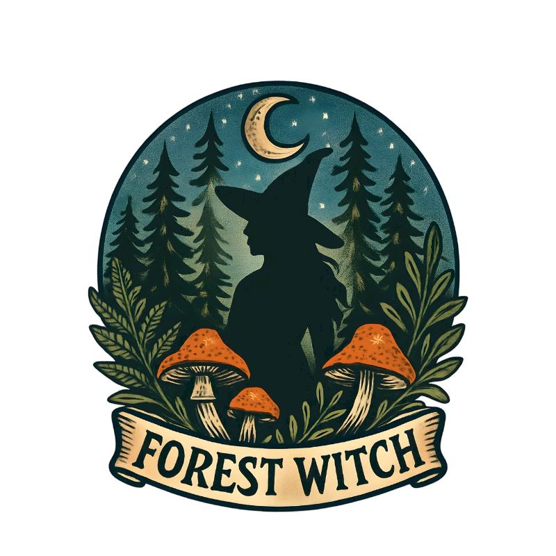 Sorcière de la Forêt au clair de lune